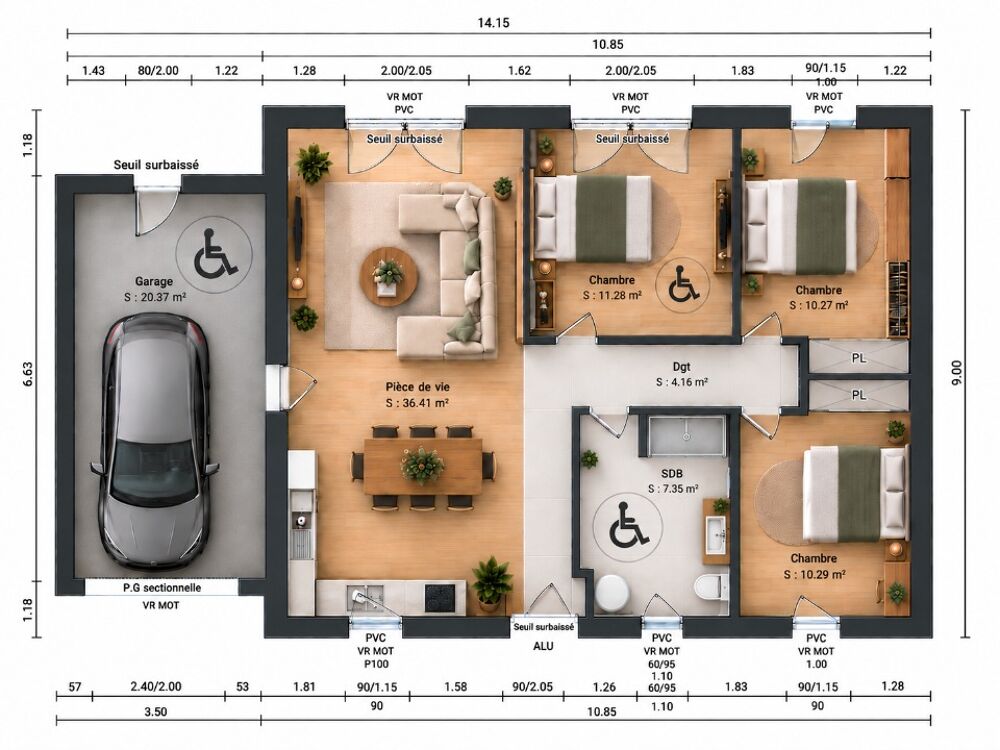vente Maison - 4 pièce(s) - 80 m² Forges-les-Eaux (76440)