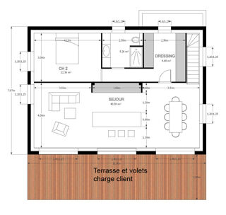  Maison à vendre 3 pièces 93 m²