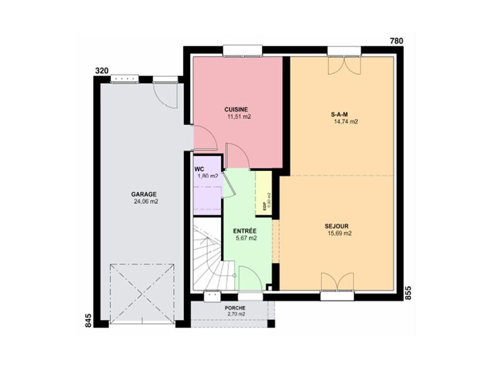 VENTE : maison F4 (101 m²) à Rodemack Proche de Thio....
