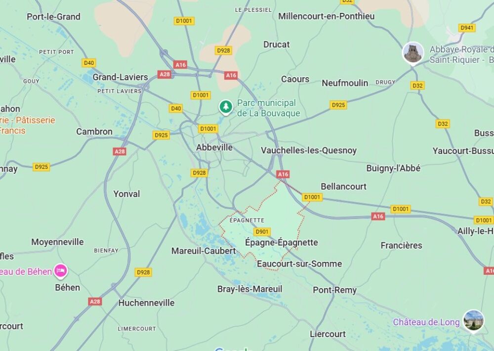 vente Terrain - 1100 m² Épagne-Épagnette (80580)