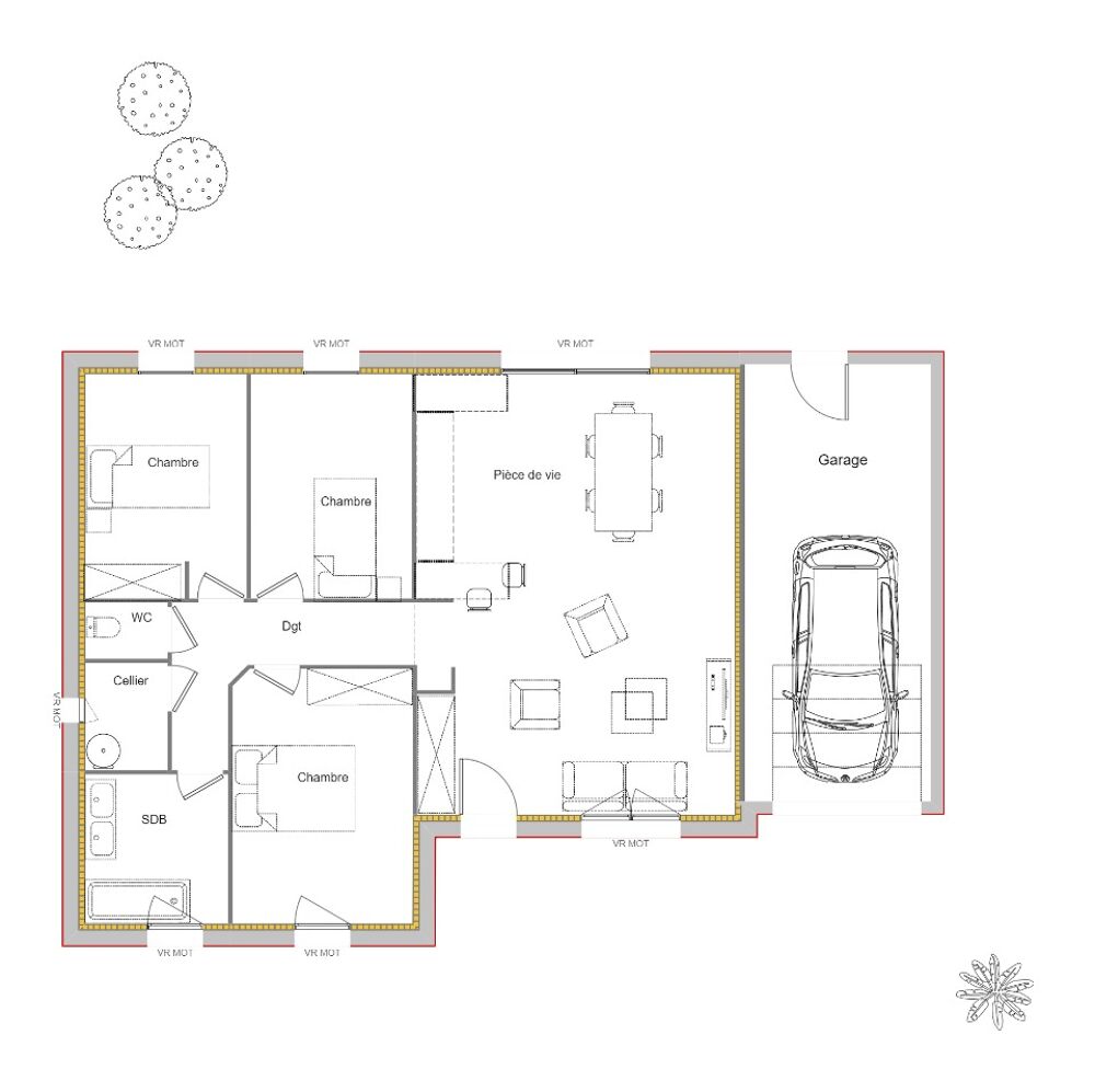 VENTE d'une maison F5 (83 m²) à Beuvry Gare Beuvry l....