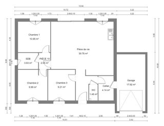  Maison � vendre 3 pi�ces 80 m�