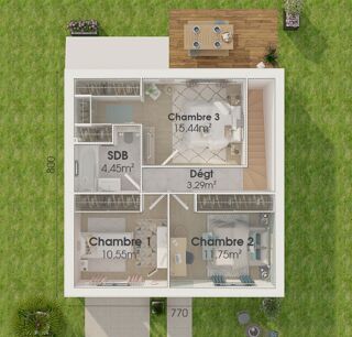  Maison à vendre 4 pièces 82 m²