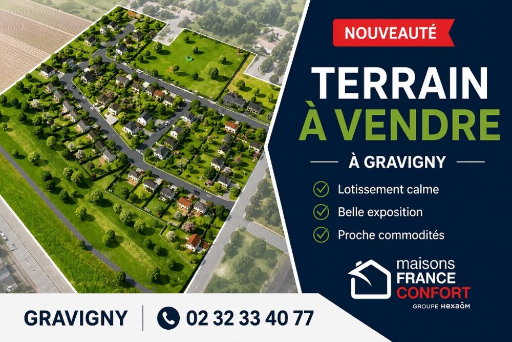 vente Terrain - 827 m² Gravigny (27930)