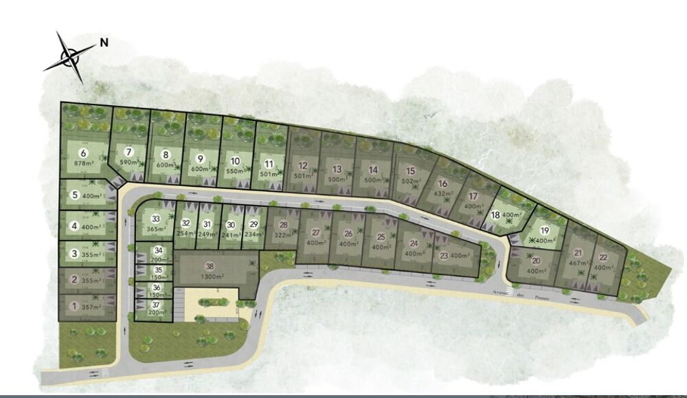 vente Terrain - 400 m Montpellier (34000)