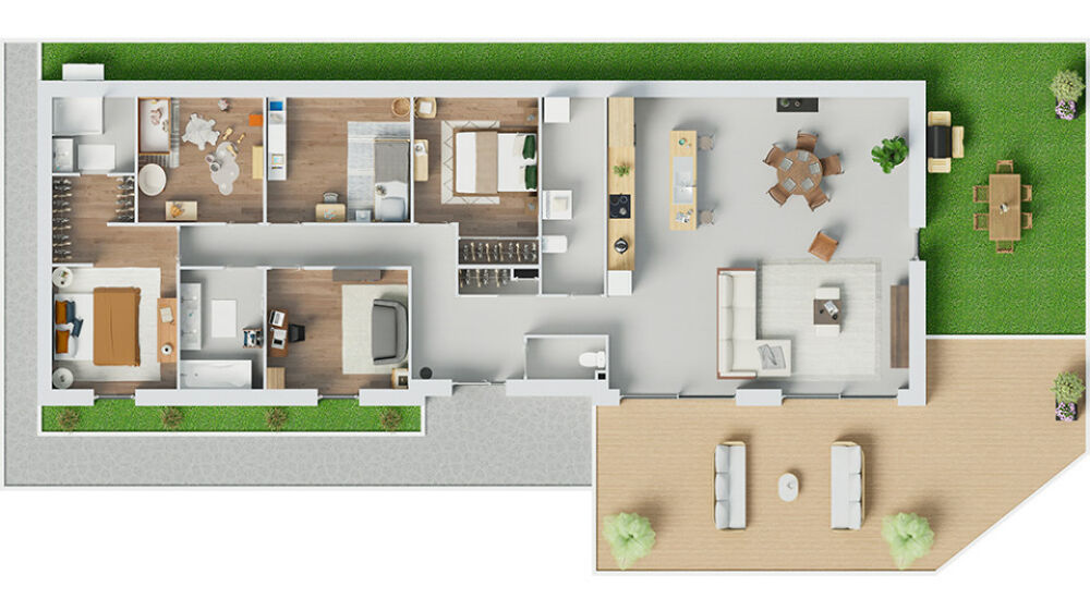 MAISON À CONSTRUIRE DE 140 M² À CONCHIL-LE-TEMPLE, EMPLA....