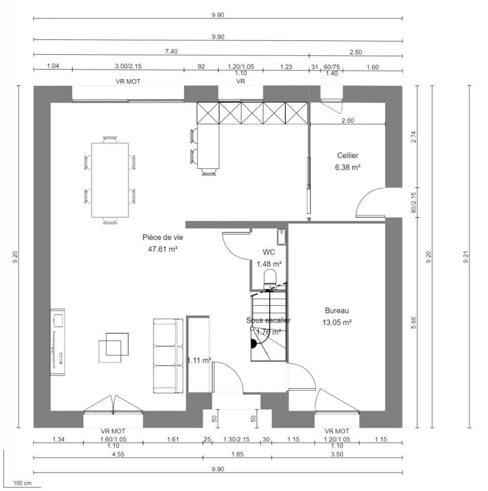 vente Maison - 5 pièce(s) - 110 m² Lagnicourt-Marcel (62159)