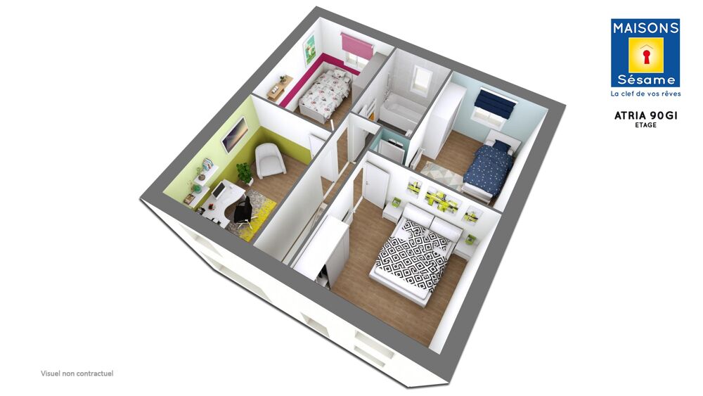 Maison a louer pontoise - 6 pièce(s) - 90 m2 - Surfyn