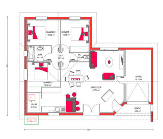  Maison 4 pièces 90 m² Soustons