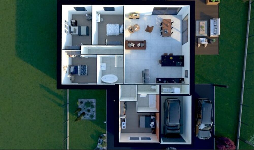 Découvrez cette belle maison contemporaine de plain pied....