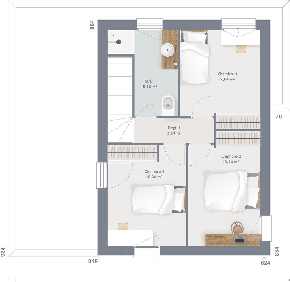 vente Maison - 5 pièce(s) - 90 m² Brie-Comte-Robert (77170)