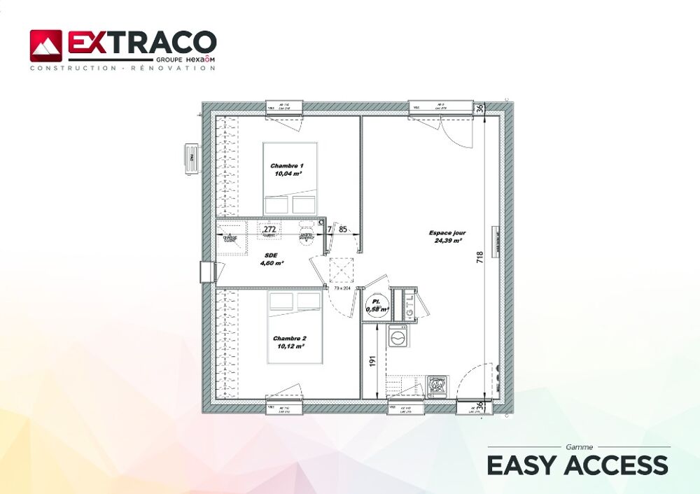 vente Maison - 3 pièce(s) - 50 m² Saint-Symphorien (27500)