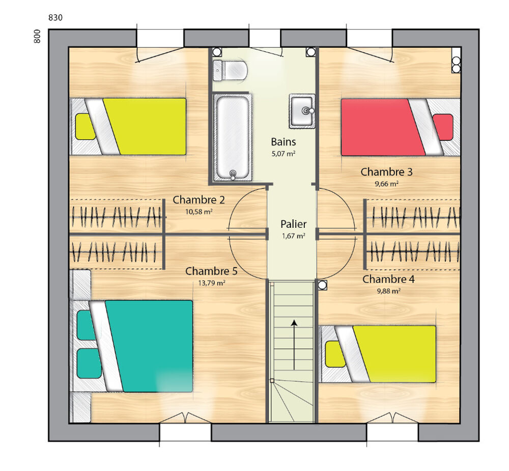 vente Maison - 7 pièce(s) - 102 m² Saint-Ouen-l'Aumône (95310)