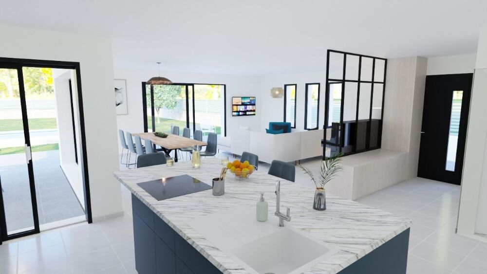 🏡 Maison de plain-pied contemporaine avec garage....