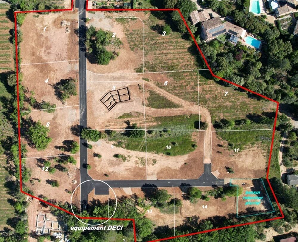 vente Terrain - 1523 m² Carcès (83570)