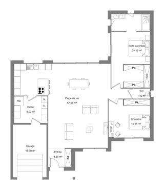 Maison à vendre 3 pièces 100 m²