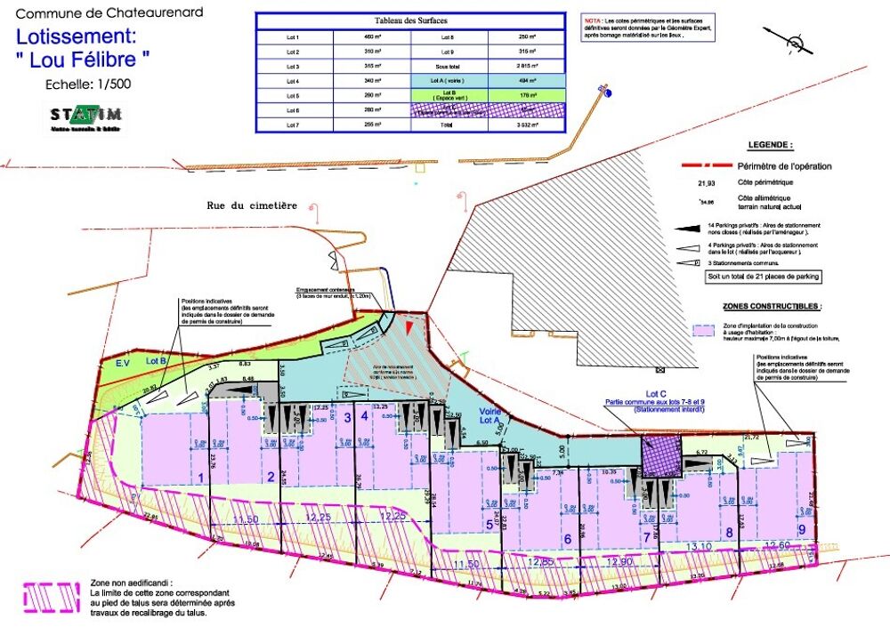 vente Terrain - 340 m² Châteaurenard (13160)