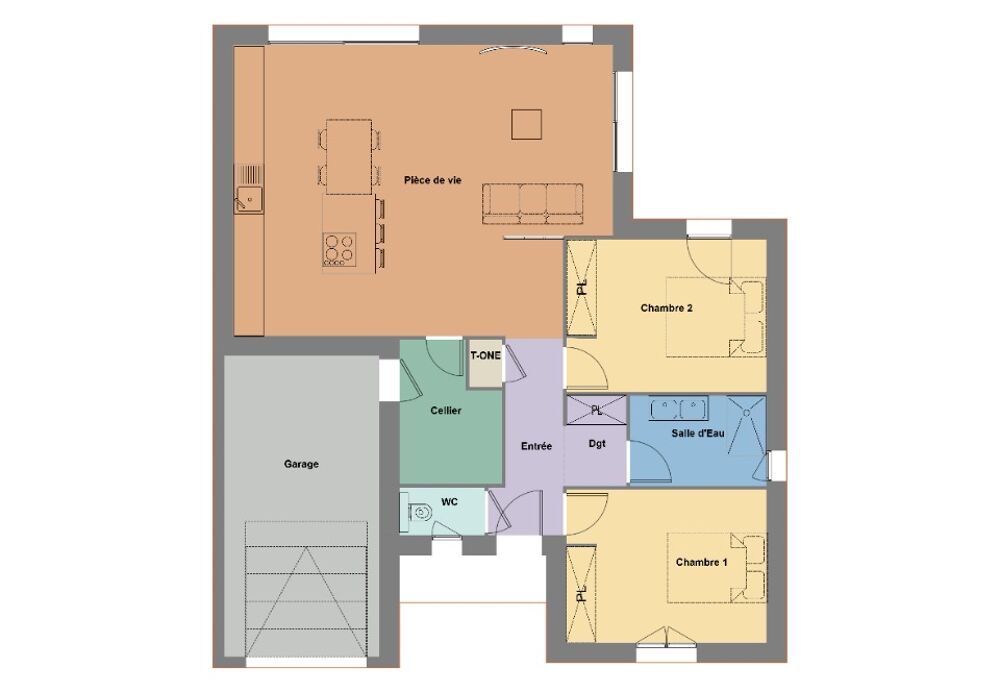 vente Maison - 3 pièce(s) - 85 m² Legé (44650)