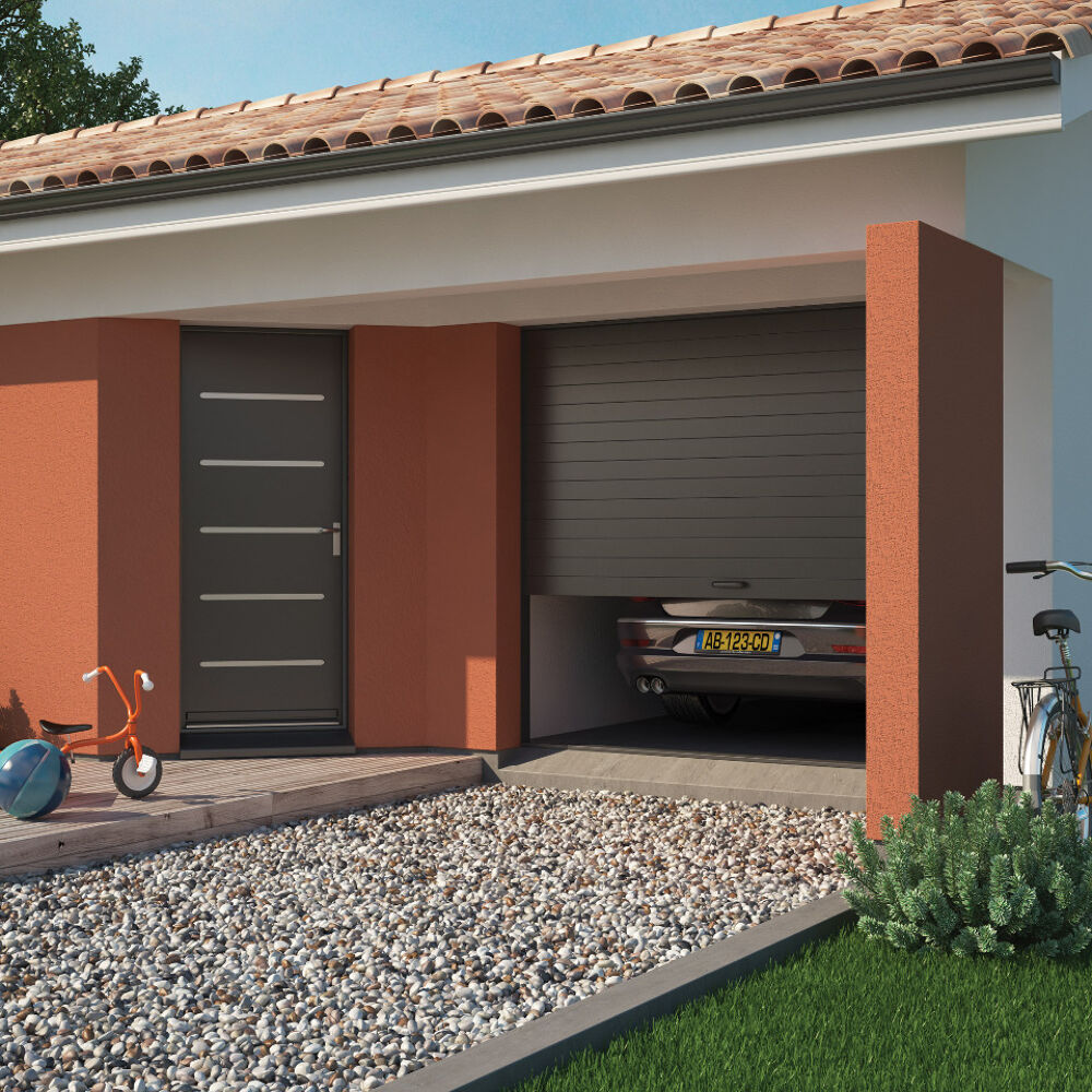 Sur un terrain constructible de 800 m² dans un quartier ....