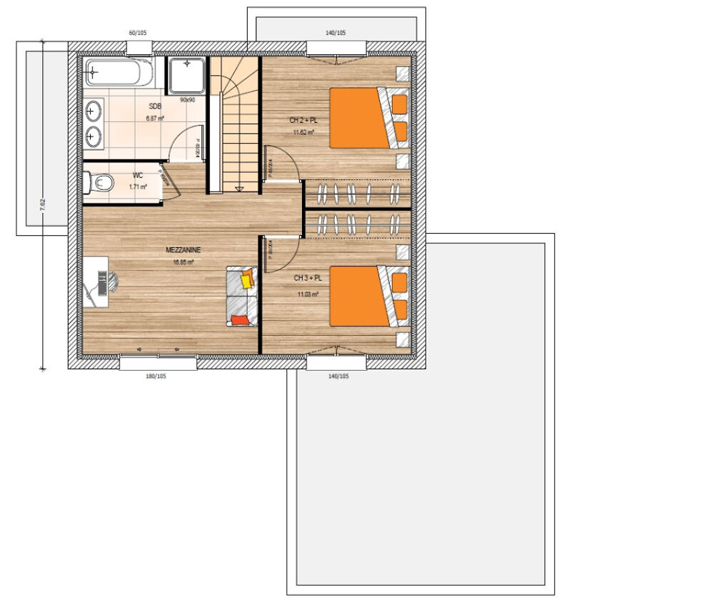 vente Maison - 5 pièce(s) - 122 m² La Pommeraye (49620)