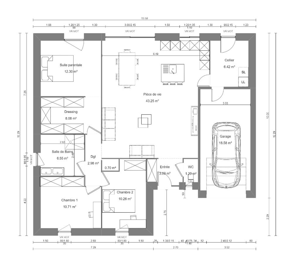 Maison à construire à Aubigny au bac en exclusivité ....