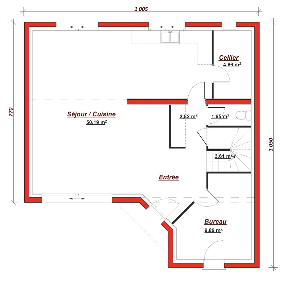 Maison a vendre  - 5 pièce(s) - 140 m2 - Surfyn