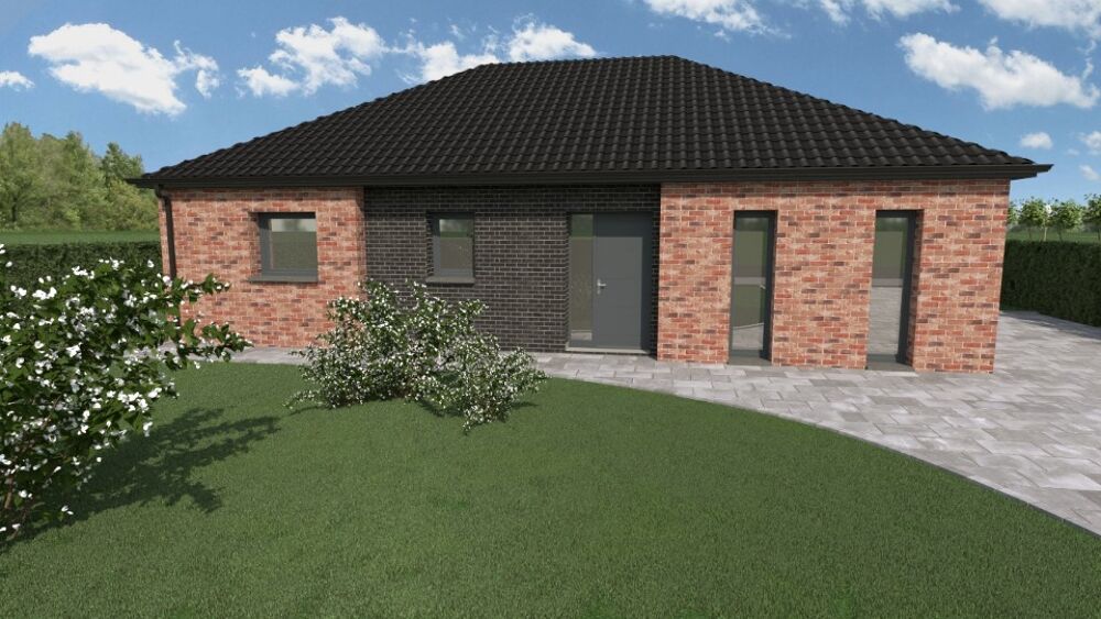 Maison de plain-pied de 93m2 à construire à Pecquencourt....