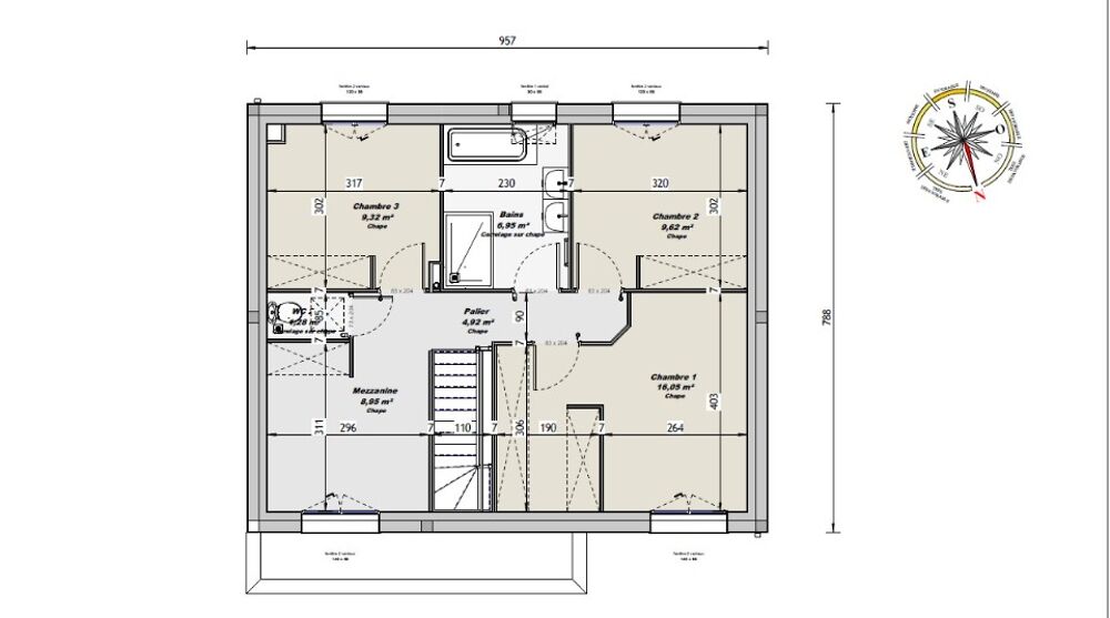 vente Maison - 4 pièce(s) - 100 m² Changé (53810)