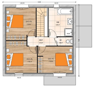  Maison 5 pi�ces 105 m� Daumeray