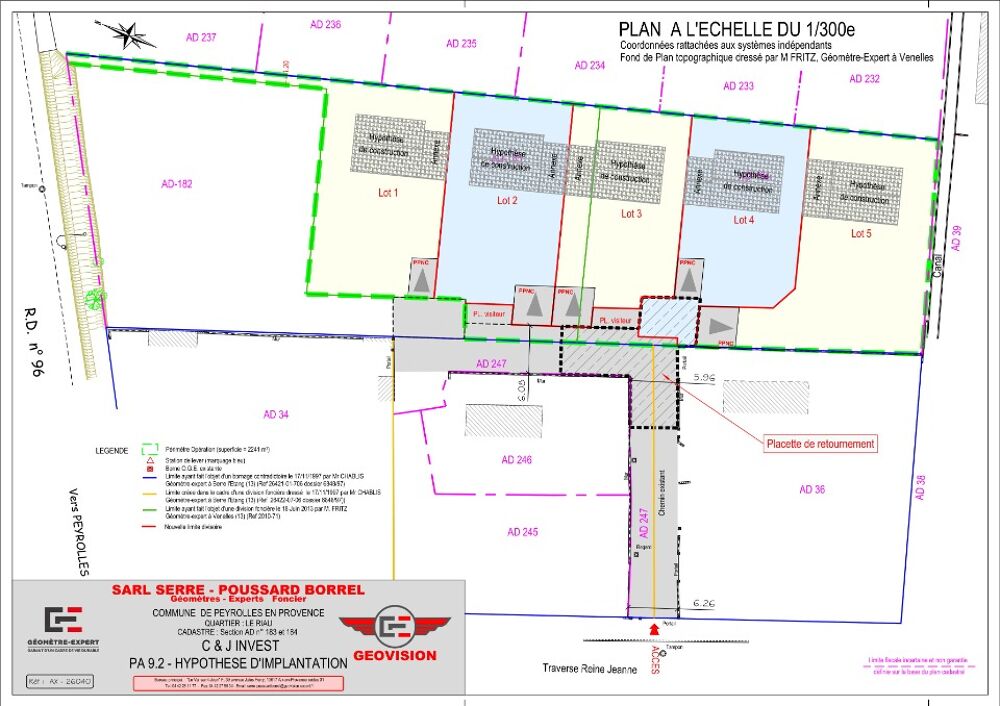vente Terrain - 404 m² Peyrolles-en-Provence (13860)