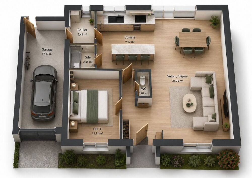 vente Maison - 4 pièce(s) - 104 m² Poincy (77470)