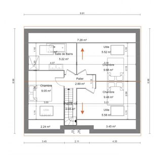  Maison 7 pi�ces 99 m� �curie