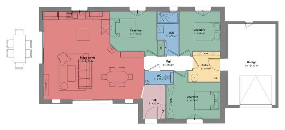 vente Maison - 4 pièce(s) - 93 m² Saint-Jean-de-Maruéjols-et-Avéjan (30430)