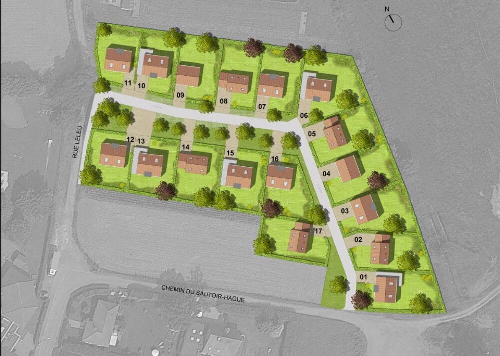 vente Terrain - 415 m² Camphin-en-Carembault (59133)