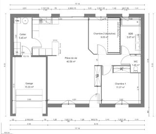  Maison 3 pices 70 m Ambillou