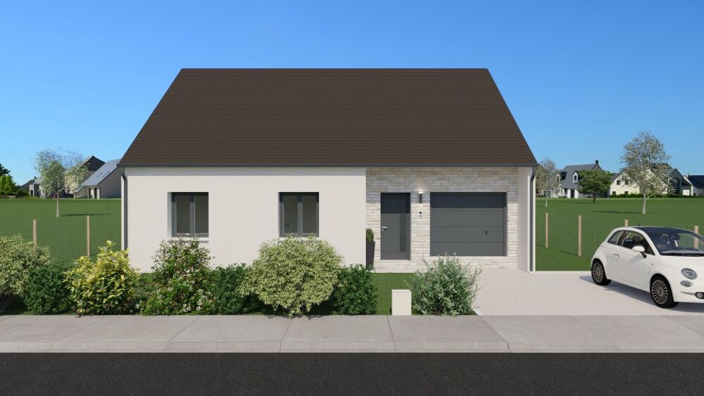 Maison de plain-pied avec 3 chambres et une salle d'eau ....