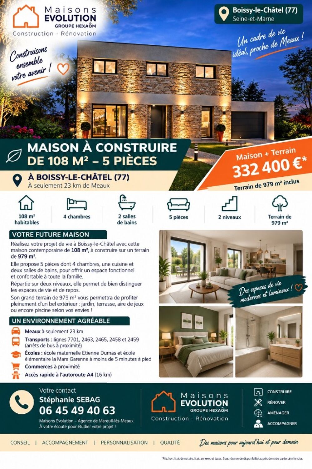 ✨ MAISON NEUVE 108 m² - STYLE & CONFORT - BOISSY&....