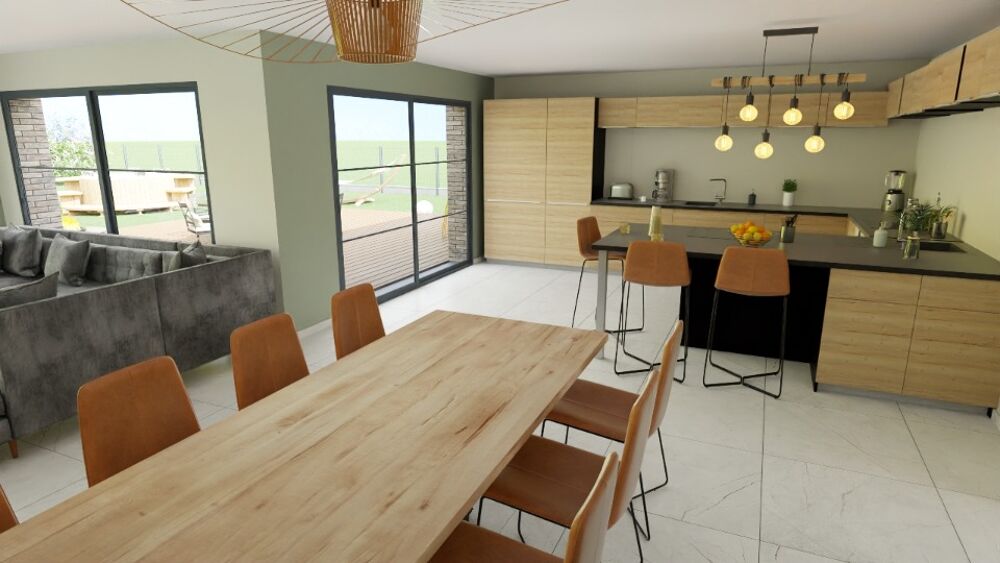 A construire à Baralle une maison de plain pied de 146m2....