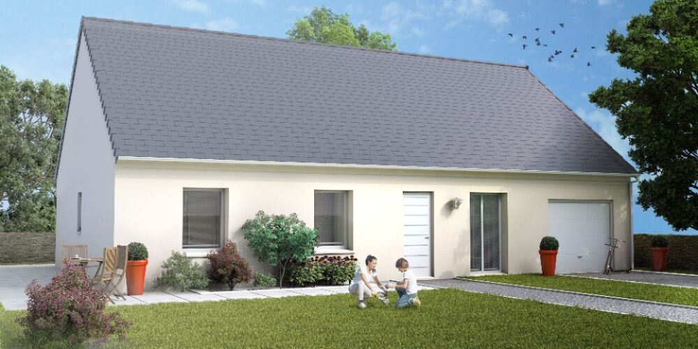 Maison avec comble aménagé de forme compacte, avec 95m2<....