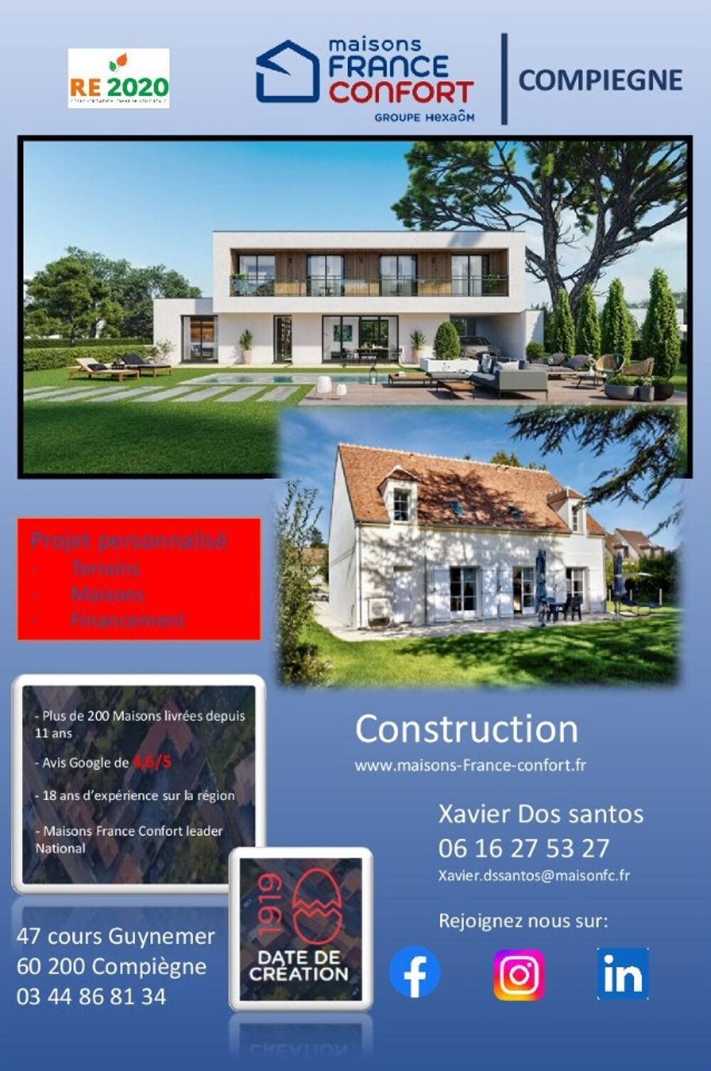 vente Maison - 5 pice(s) - 85 m Versigny (60440)