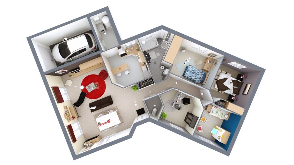 vente Maison - 4 pièce(s) - 95 m² Bouteville (16120)