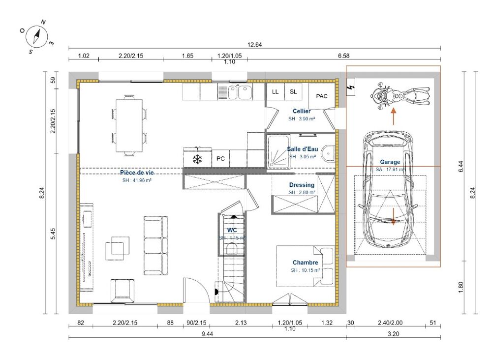 vente Maison - 5 pièce(s) - 85 m² Croisy-sur-Eure (27120)