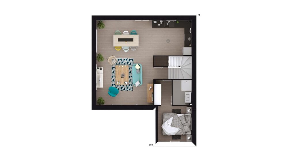MAISON NEUVE DE 91 M² AVEC 5 PIÈCES DANS UN EMPLACEMENT ....