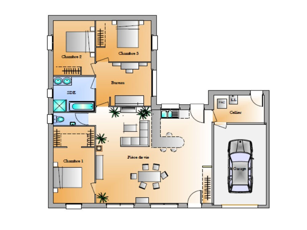 vente Maison - 5 pièce(s) - 103 m² Saligny (85170)