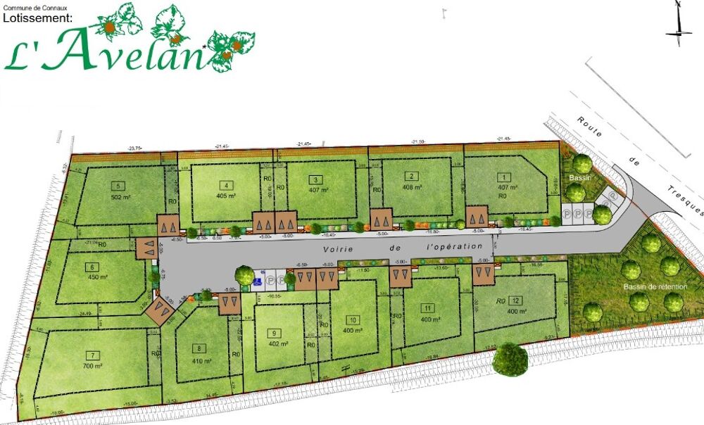 vente Terrain - 408 m² Connaux (30330)