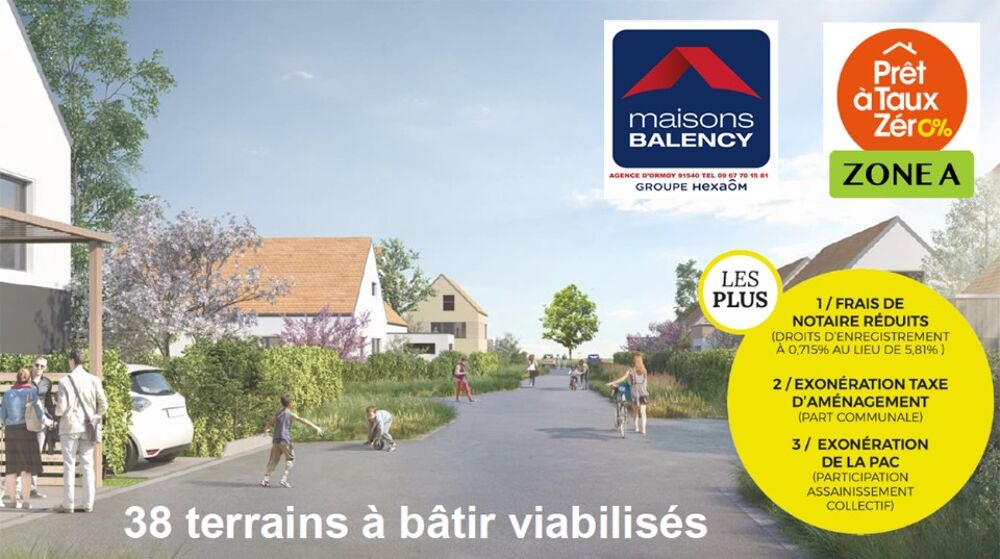 vente Terrain - 443 m� Mennecy (91540)