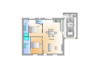  Maison � vendre 3 pi�ces 71 m�