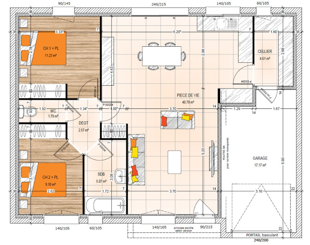 vente Maison - 4 pièce(s) - 75 m² Mazé (49630)