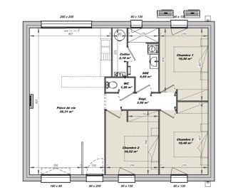  Maison � vendre 2 pi�ces 79 m�