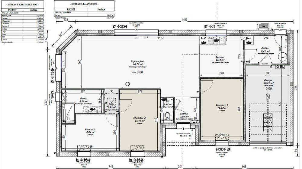 vente Maison - 4 pièce(s) - 90 m² Parné-sur-Roc (53260)